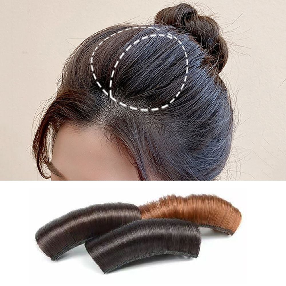 내츄럴 헤어뽕 볼륨핀 정수리 볼륨업 가발핀 머리뽕핀 연한 갈색