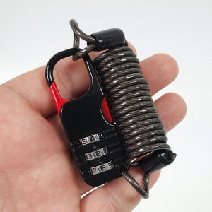 와이어 자물쇠 여행용 캐리어 가방 자전거 도난방지 WL01