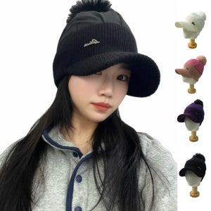 여성 방한모자 패딩모자 귀달이 겨울 스키장 귀덮개 챙