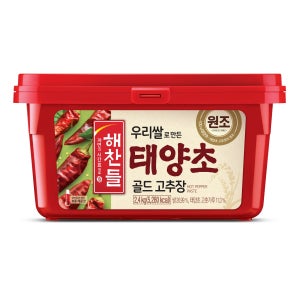 해찬들 태양초 우리쌀 고추장 2.4kg 4개