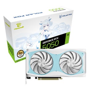 MANLI 지포스 RTX 5050 Polar Fox D6 Polar Fox OC D6 8GB 인텍앤컴퍼니