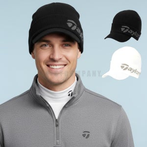 테일러메이드 남성 골프모자 이어워머 캡 브림 비니 겨울모자