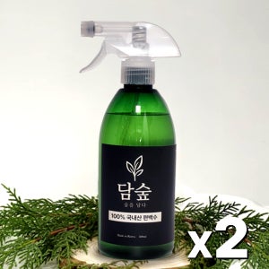 담숲 피톤치드 편백수 스프레이 탈취제 새집증후군 진드기 500ml, 2개