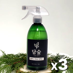 담숲 피톤치드 편백수 스프레이 탈취제 새집증후군 진드기 500ml, 3개