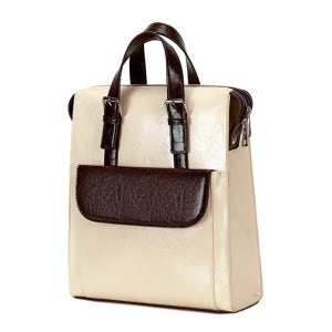 여성 스퀘어 레더백팩 데일리백 직장인가방 텍스처가죽