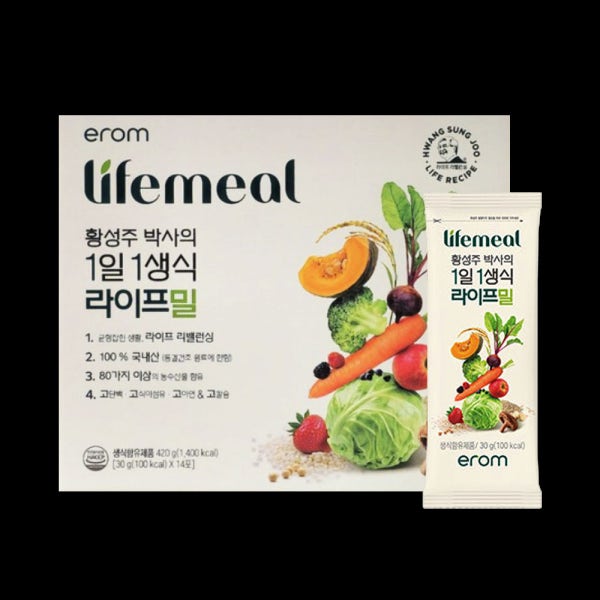 황성주 생식 라이프밀 이롬 뉴밀 플러스 1일 1생식 아침간편식