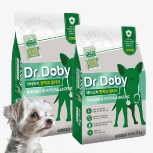 닥터도비 강아지 사료 면역+알러지, 7.5kg, 2개