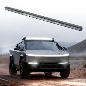 WheelX 루프 LED 조명 바 2024 2025 테슬라 사이버트럭과 호환 12W 26개(총 312W) 5700–6500K 방수 알루미늄 하우징 플러그 앤 플레이 루프탑 오프로드