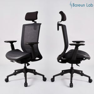 바른자세연구소 Lab01 Air 컴퓨터 사무실 사무용 편안한 풀메쉬 책상의자