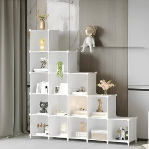 조립식 큐브 공간박스 수납장 6단 9단 12단 계단형 DIY 옷정리함