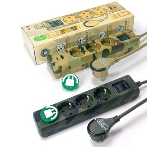 멀티콘센트 c타입 USB 컬러플러그 멀티탭 3구 1.5M