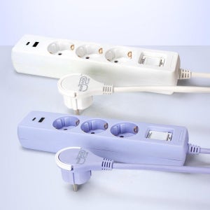 가정용 슬림 플러그 콘센트 3구 USB 틈새멀티탭 3M