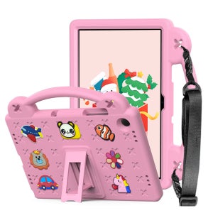 갤럭시탭 A11 플러스 케이스 범퍼 어린이 키즈 에바폼 애니멀비츠 핑크, 탭 A11+
