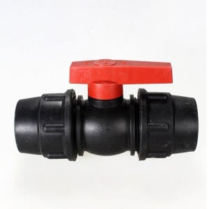 싱글 관수 농수관 여과기 조임식 PE 유니온 밸브 25mm 수도관 캄록 라인 자재 점적