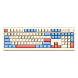 앱코 AF108PRO ABKO x SOAI 콜라보 3모드 기계식 키보드 코랄블루, 소복눈축