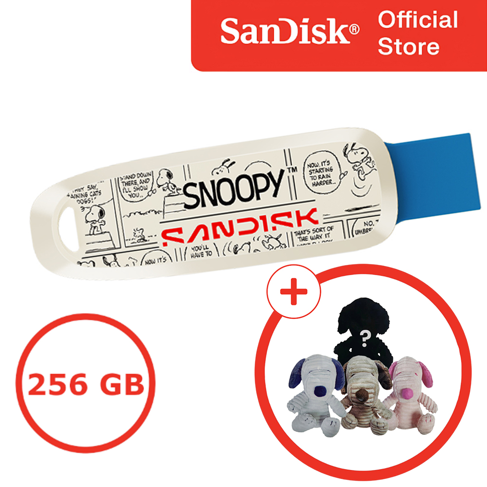 샌디스크 USB 메모리 256GB 256기가 C타입 OTG SDDDC6 Snoopy 귀여운 캐릭터 대용량 유에스비