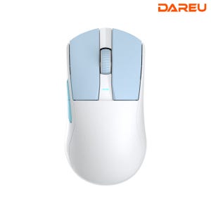 다얼유 A950G 1K 초경량 유 무선 게이밍 마우스 화이트 아이스블루