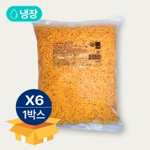 피자치즈 썬리취 컬러드 체다 치즈 2.5kg 냉장 X 6봉