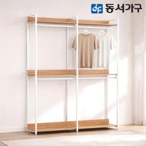 동서가구 토미 시스템옷장 안방 아파트 드레스룸 시스템장 1600, 4단행거형, 오크