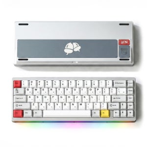 [공식출시] Nut 65 볼캐치 풀 알루미늄 VIA 기계식 키보드 유무선 실버, 한글키캡