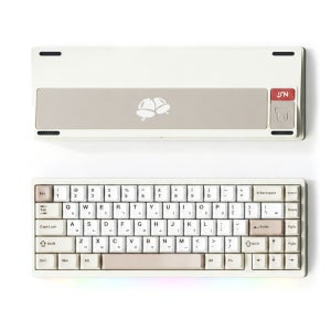 [공식출시] Nut 65 볼캐치 풀 알루미늄 VIA 기계식 키보드 유무선 밀키화이트, 한글키캡