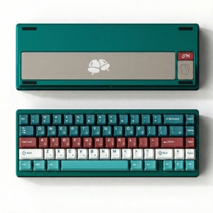 [공식출시] Nut 65 볼캐치 풀 알루미늄 VIA 기계식 키보드 유무선 틸그린, 한글키캡