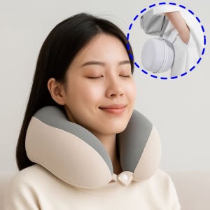 기내용목베개 비행기목베개 휴대용 여행용메모리폼목쿠션 목배게