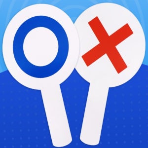 OX 게임 손잡이 팻말 퀴즈 레크레이션 오엑스 표시판 피켓