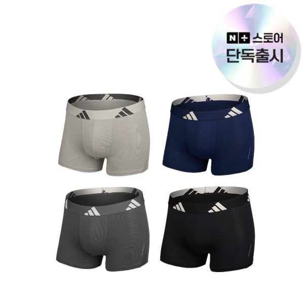 [누적판매1위] 아디다스 남성 올 메쉬 베이직 로고 패키지 드로즈 4매