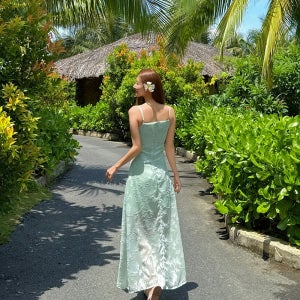 라비에 휴양지 동남아 베트남 나트랑 여행용 바캉스 빅사이즈 비치 원피스