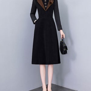 [루씨앤] 레일 여성 빅사이즈원피스 4XL 결혼식 럭셔리 하객룩 정장 롱 1656