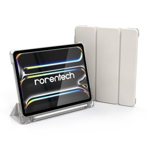 로랜텍 림피오 애플펜슬 수납 스마트커버 케이스 웜그레이, 아이패드 프로 33cm(13인치) M4-M5