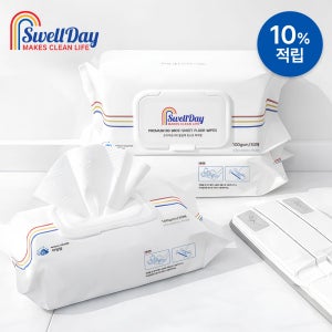 2+1 스웰데이 특대형 물걸레 청소포 30매입 3팩 평량 100 캡형 리필 일회용