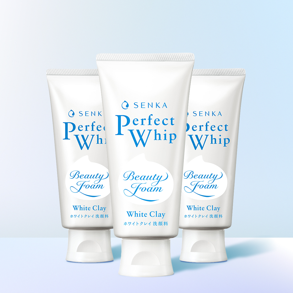 센카 퍼펙트 휩 폼클렌징 화이트 클레이 120g, 3개