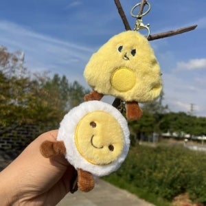 음식 인형 키링 계란 치즈 가방고리 키링인형 백꾸 가방꾸미기 백참 키홀더