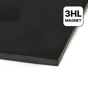 고무 판 자석 이방성 강력형 300x300mm, 두께 5mm 3M양면테이프 부착