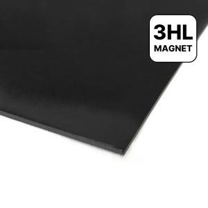 고무 판 자석 이방성 강력형 300x300mm, 두께 0.8mm 3M양면테이프 부착