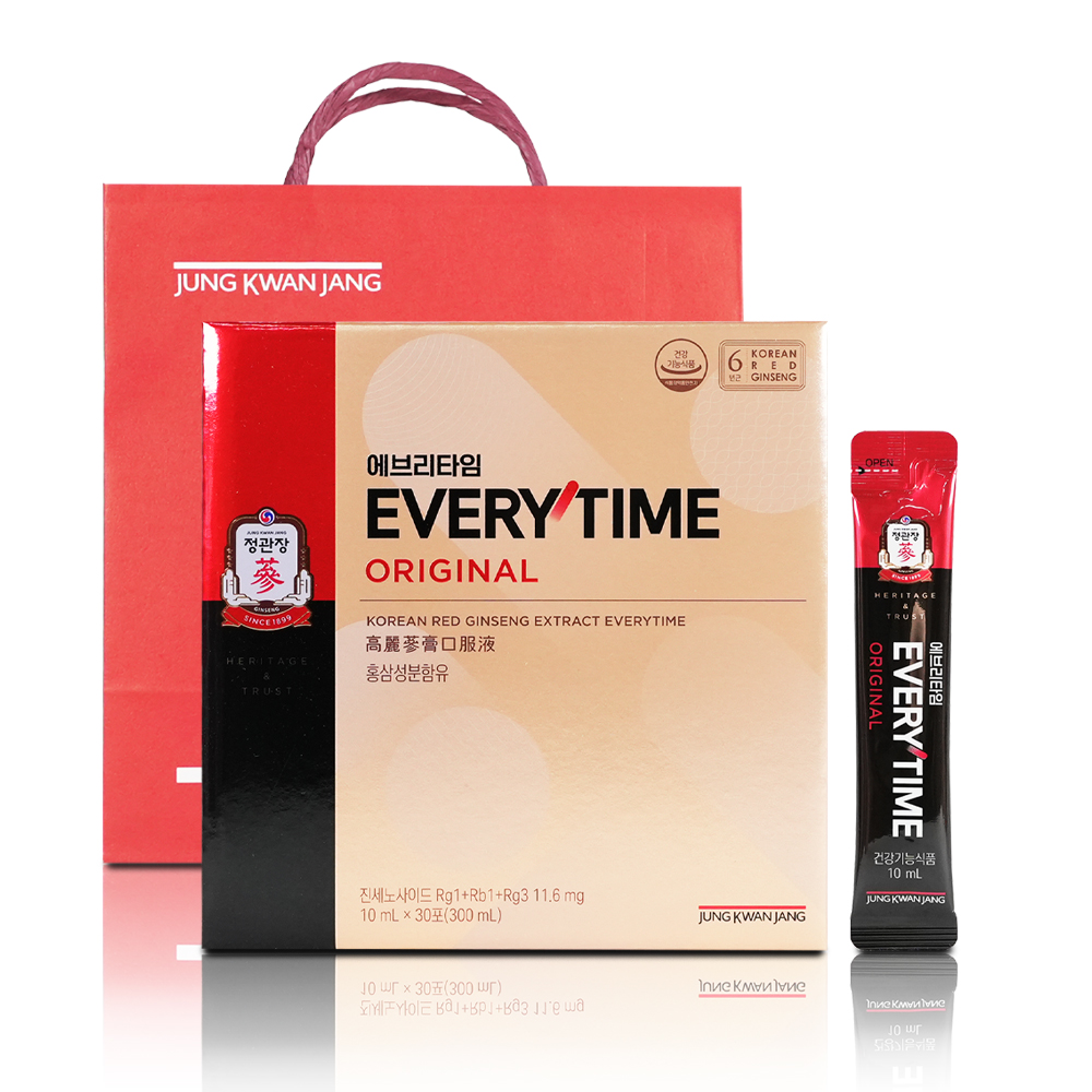 정관장 홍삼정 에브리타임 오리지널 30포 1박스 +쇼핑백 홈쇼핑<b>동일</b>