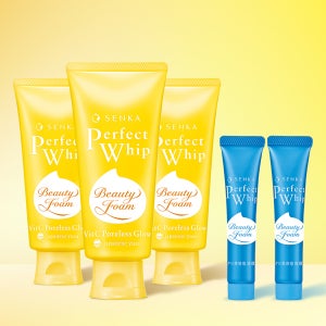 [+미니휩] 센카 퍼펙트 휩 폼클렌징 비타민C 포어리스 글로우 100g, 3개