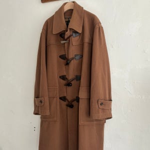(중고) Burberry 버버리 브라운 울 더플코트