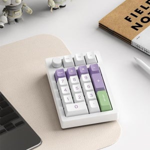 VTER K20 무선 숫자키패드 기계식 텐키 3모드 블루투스 노브 다이얼형