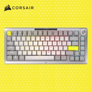 커세어 MAKR 75 DIY 키트 베어본 핫스왑 게이밍 기계식 키보드 실버 MLX 펄스축