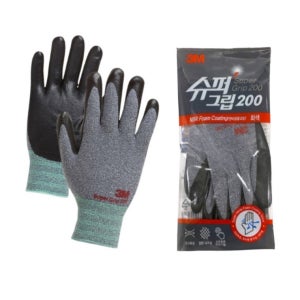 3M 슈퍼그립 200 그레이 코팅장갑 용접 안정작업 정전기방지 장갑