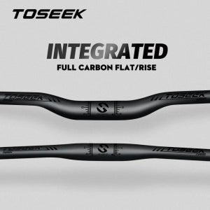 TOSEEK 카본 자전거 핸들바 MTB 라이저바 플랫바 무광 경량 직구
