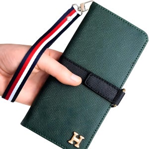 카드지갑케이스 스트랩 찰칵 카키, 갤럭시J7 2017 SM-J730K