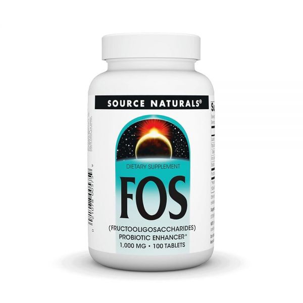 Source Naturals FOS <b>Fructooligosaccharides</b> 1000mg, SN0575, 1