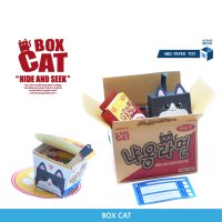 4BD 포비디 페이퍼토이 - (고양이 페이퍼토이) - 냐옹라면세트 - BOX CAT