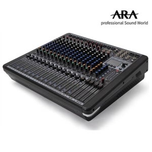 아라 ARA APM1204 16채널 4800W 파워드믹서 오디오믹서