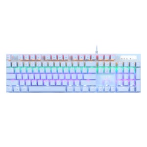 지클릭커 슈퍼 히어로 GK-510X 게이밍 기계식 키보드 블루 적축