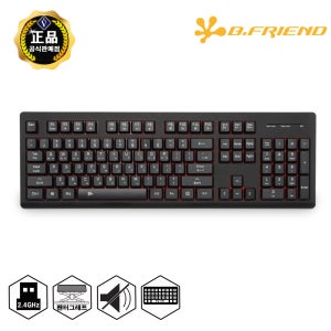 (사은행사) 비프렌드 RF800K 무선 펜터그래프 키보드 /저소음 블랙, 팬터그래프